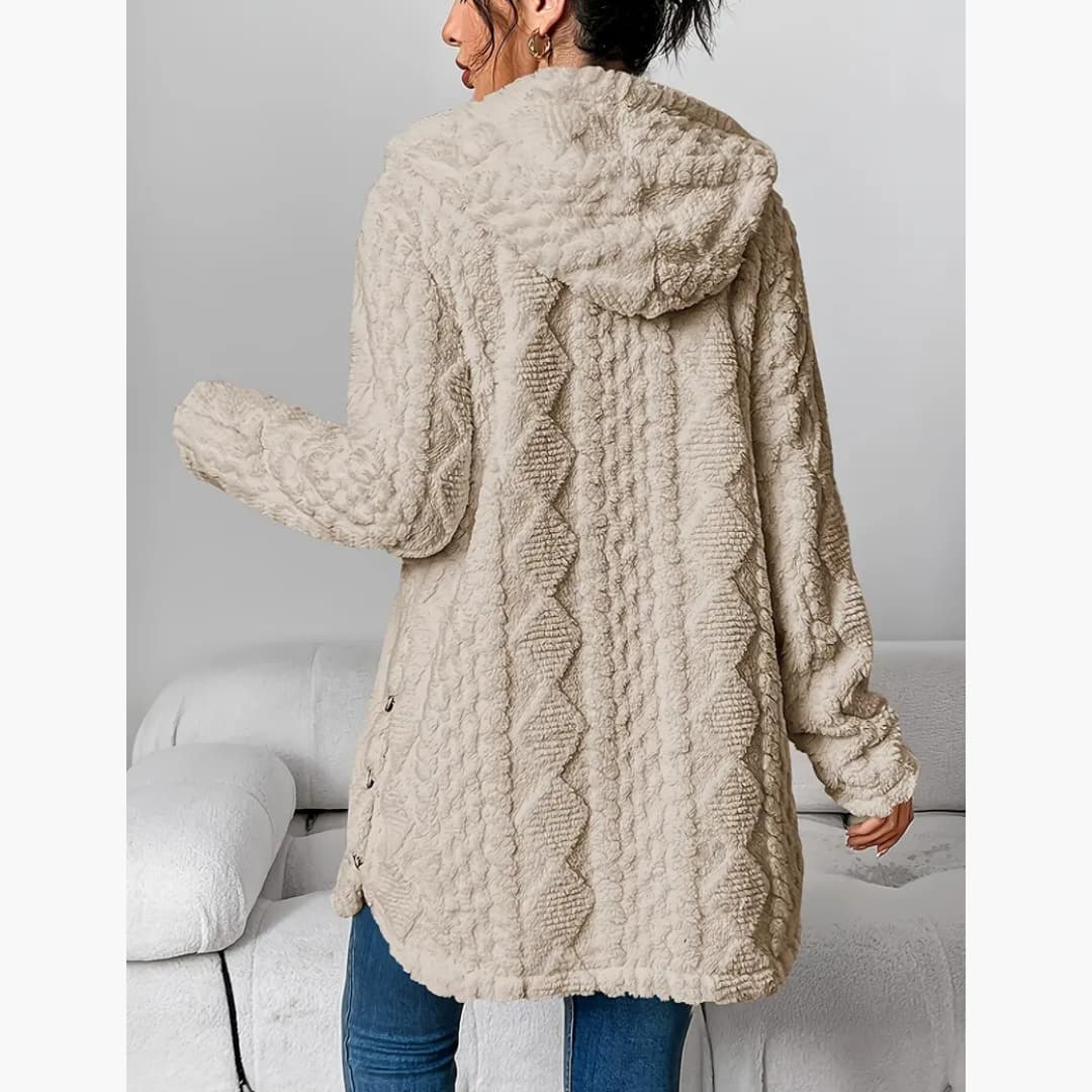 Edith - Gemütlicher Hoodie mit Teddyjacke für Damen