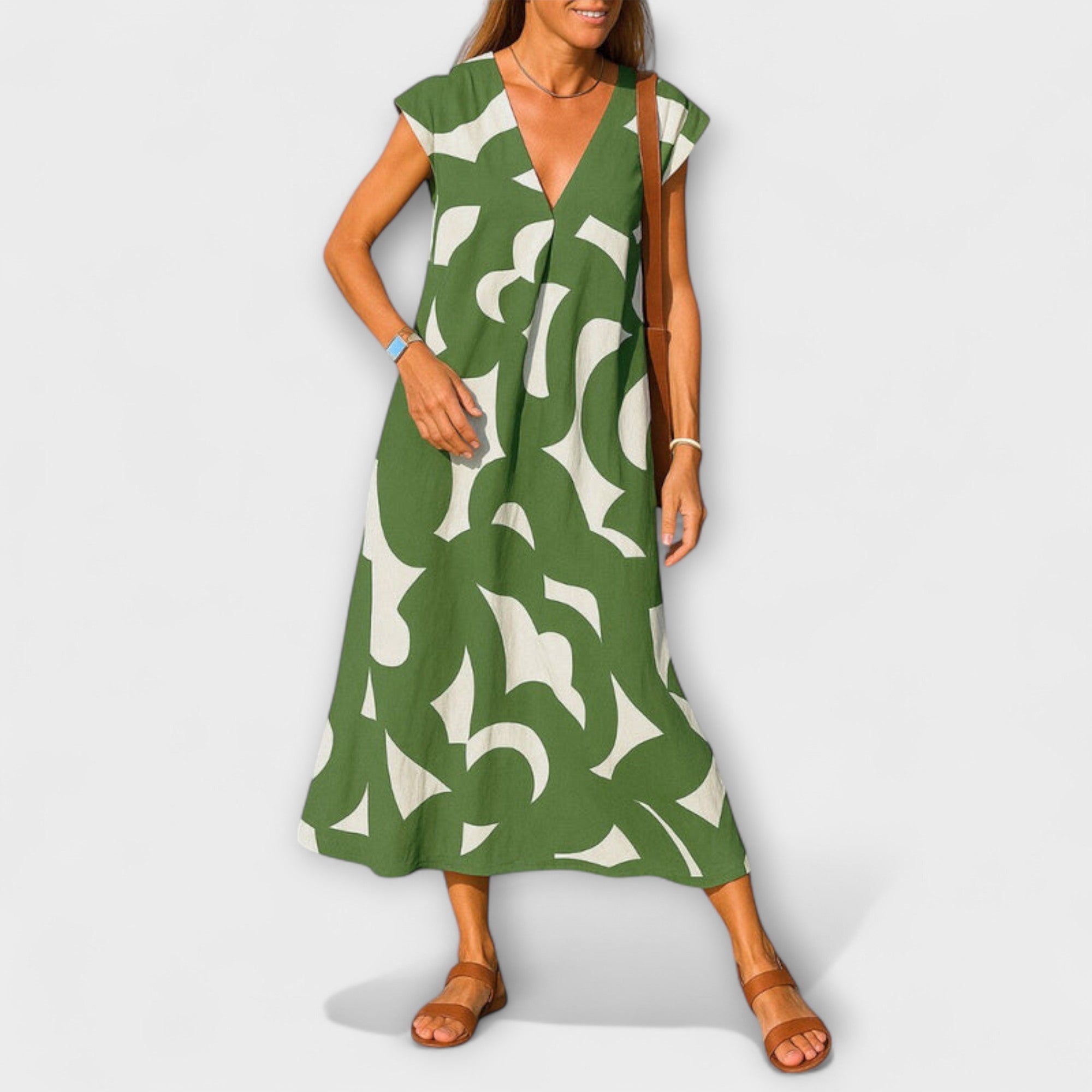 Aurora – Leichtes Kleid mit V-Ausschnitt