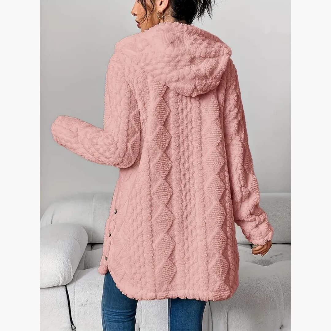 Edith - Gemütlicher Hoodie mit Teddyjacke für Damen