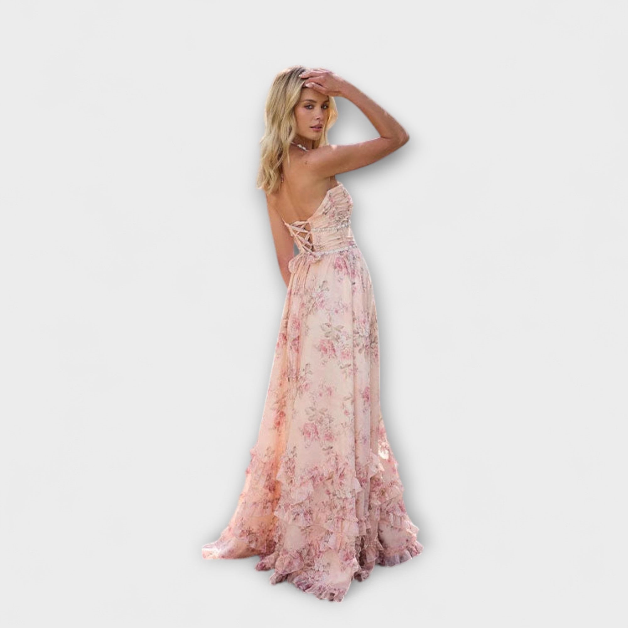 Aurora - Chic Langes Fließendes Kleid