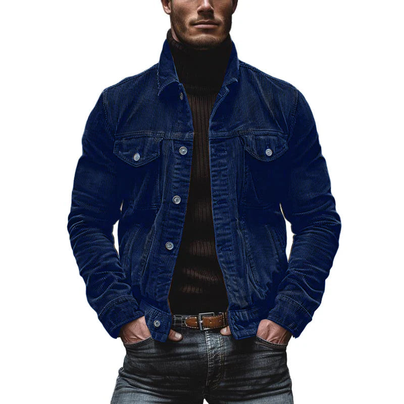 Vintage-Jacke mit Mehreren Brusttaschen für Herren