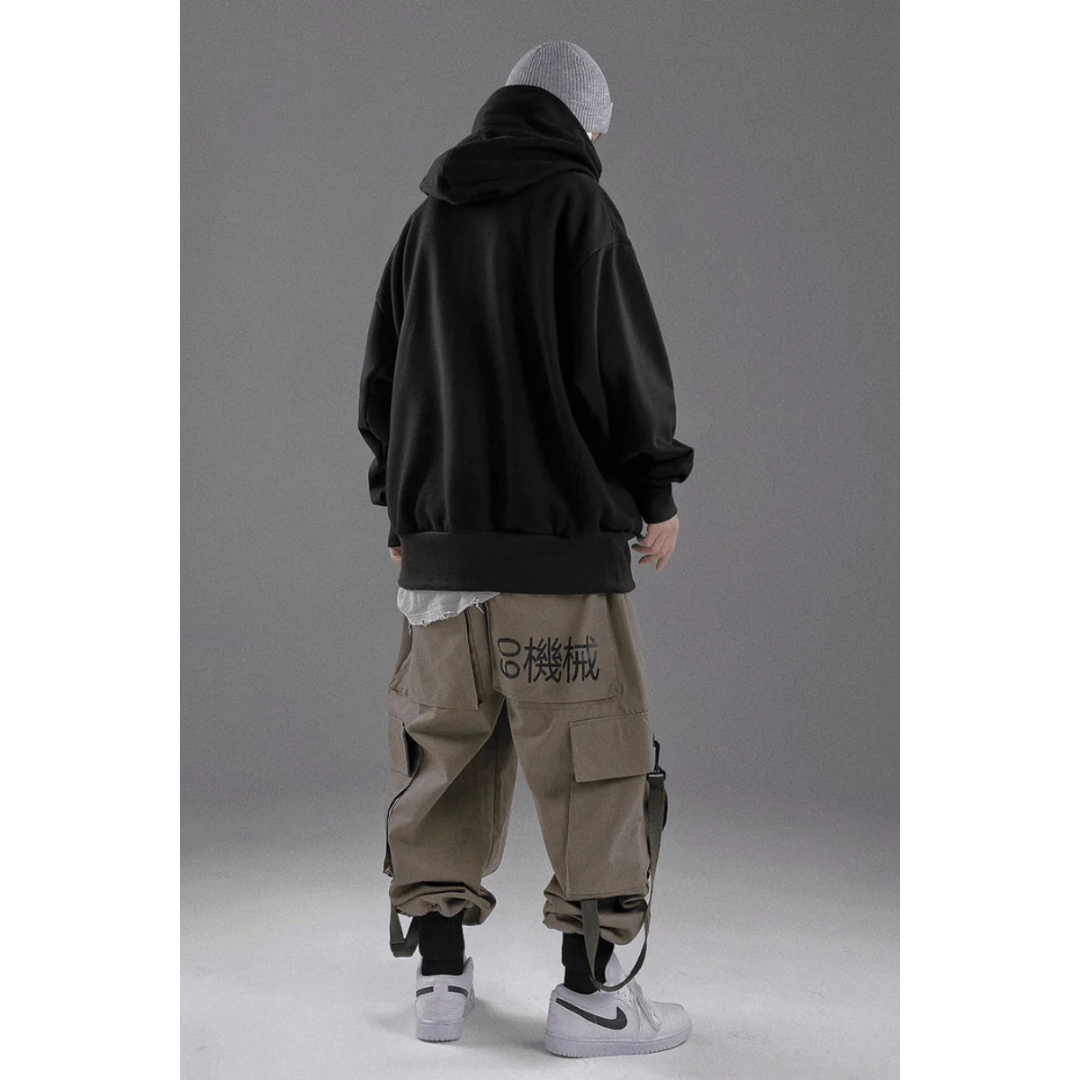 Übergroßer Hoodie mit doppelter Kapuze für Herren | Bequem