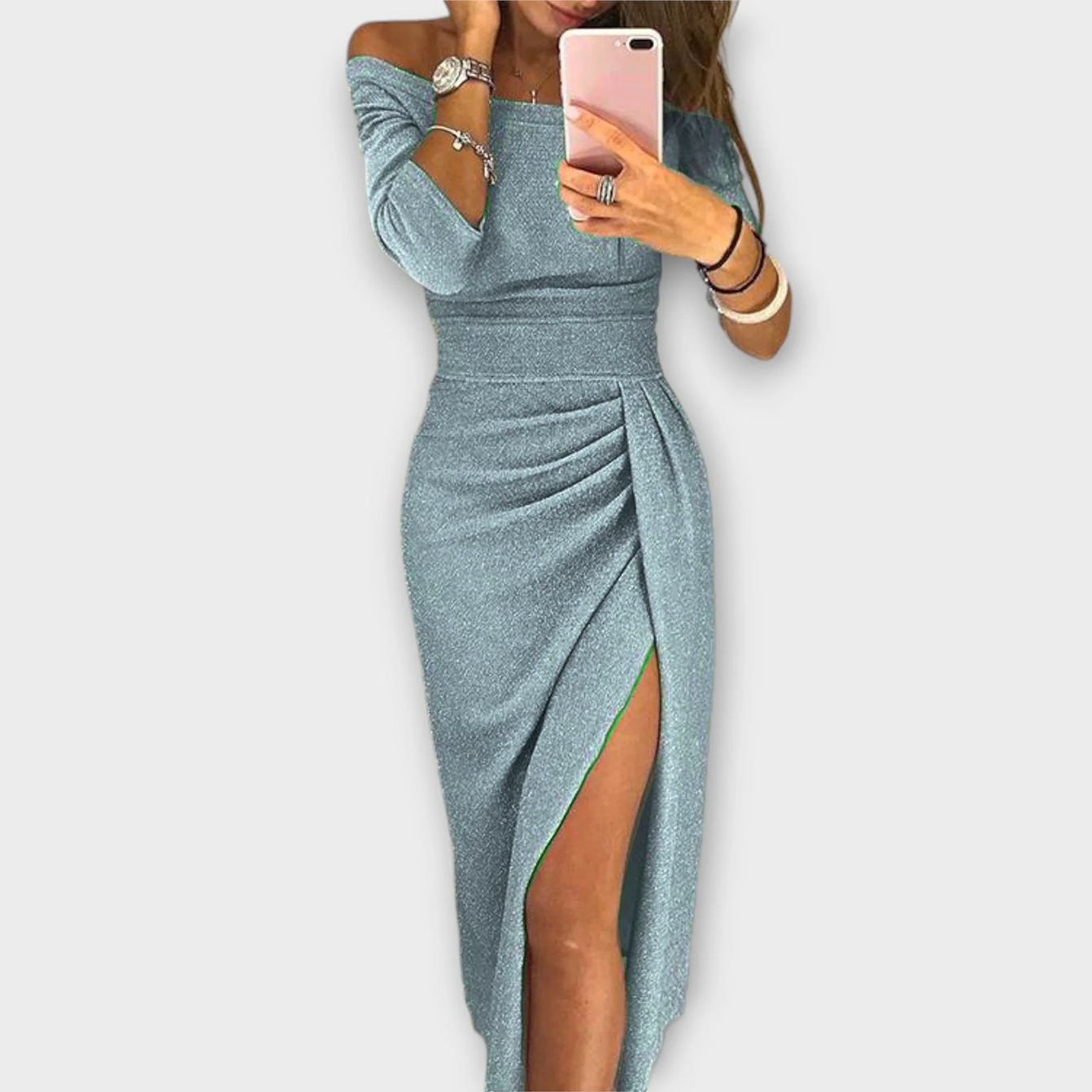 Aurora - Elegantes Off-Shoulder Kleid