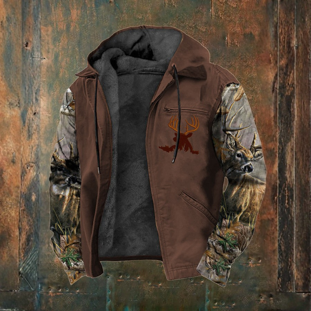 Kapuzensweatjacke mit Reißverschluss