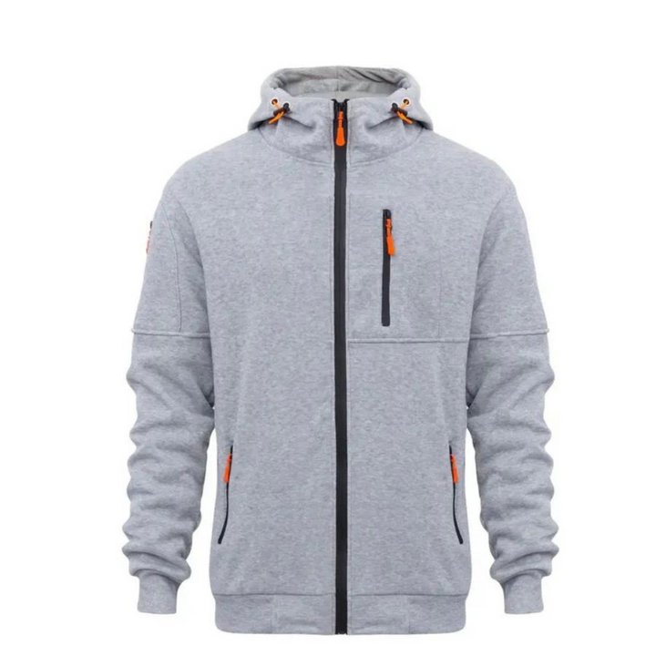Christop | lässige Kapuzenjacke für Herren | Reißverschluss