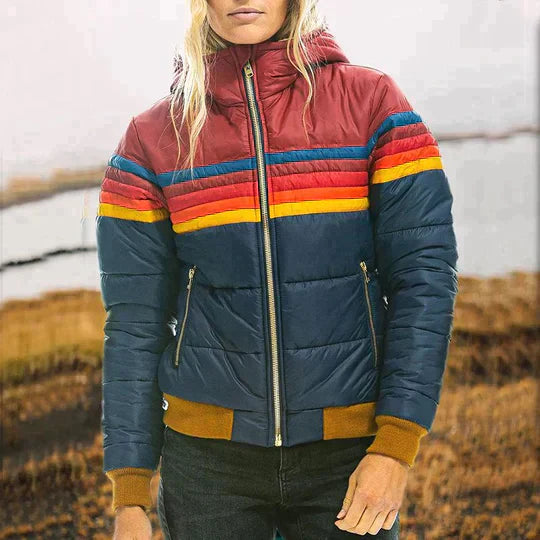 Ines - Retro-Jacke mit Pelzhut
