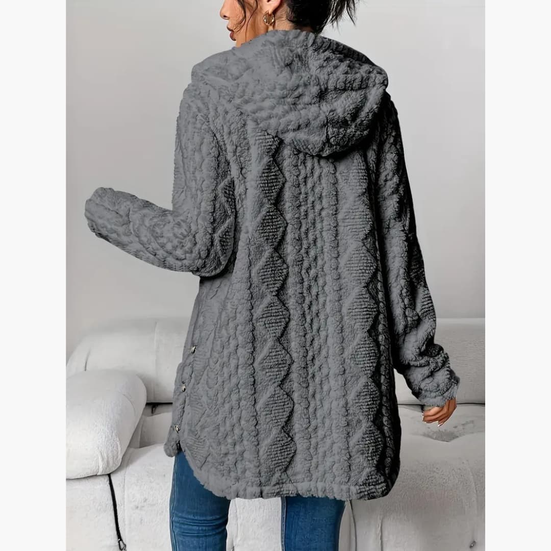 Edith - Gemütlicher Hoodie mit Teddyjacke für Damen