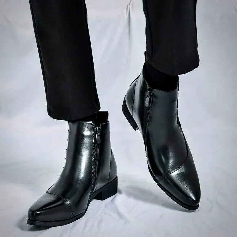Samuel Thatcher Leder-Dressstiefel