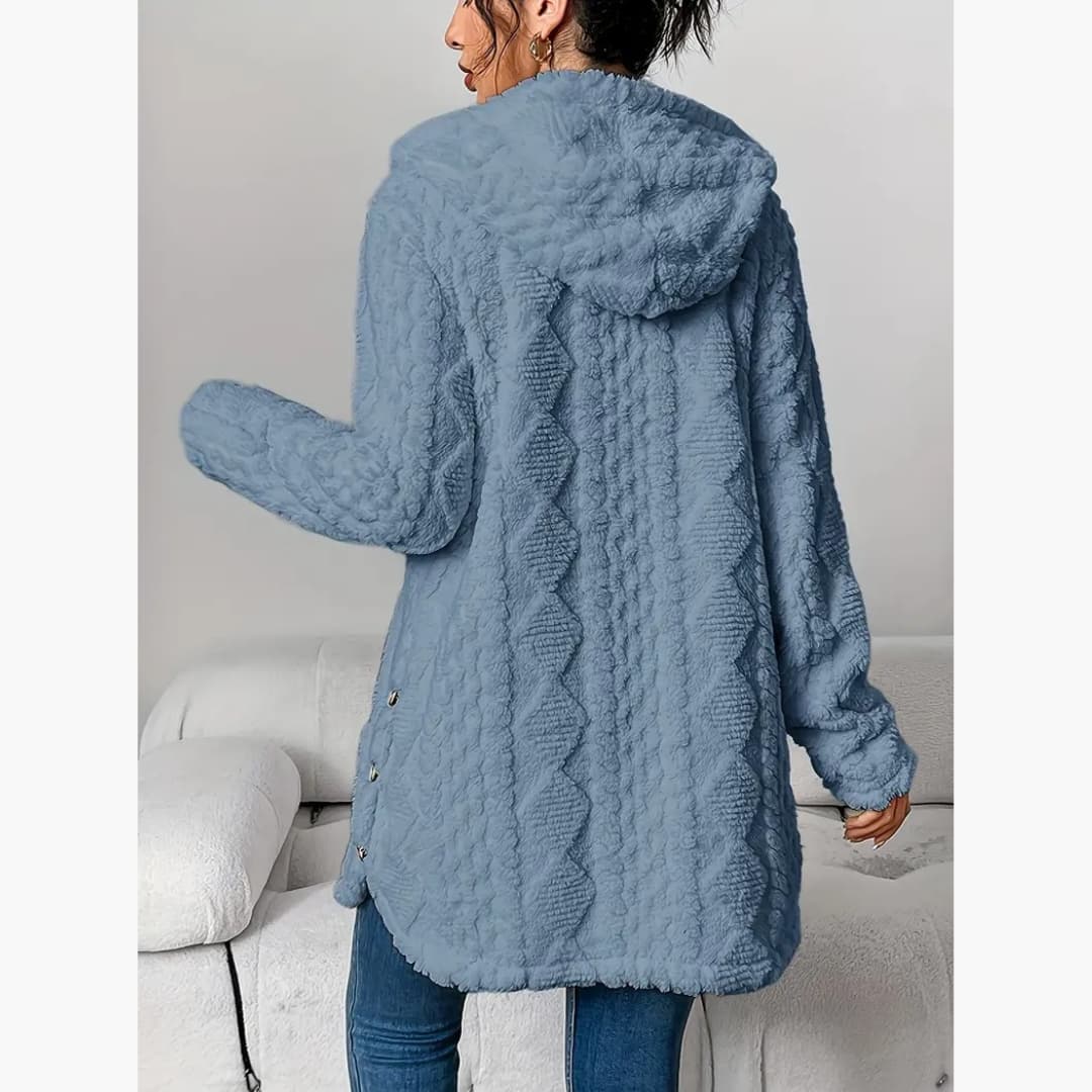 Edith - Gemütlicher Hoodie mit Teddyjacke für Damen