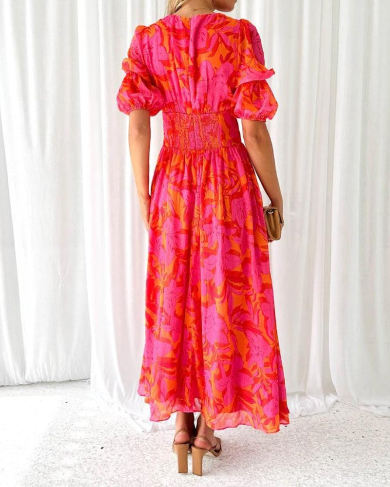 Alva™ | Maxikleid mit Balloonärmeln