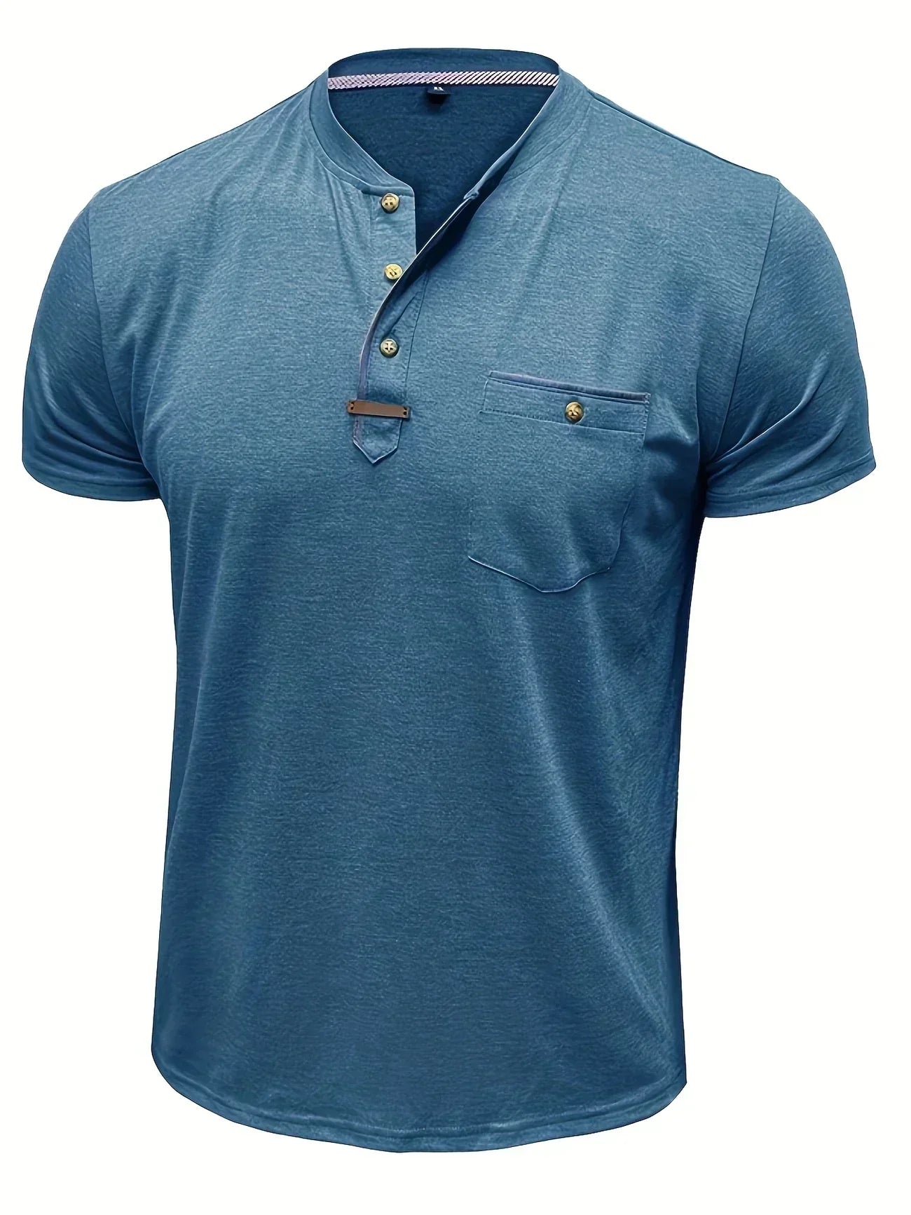 Weiches Basic T-Shirt mit Brusttasche für Herren