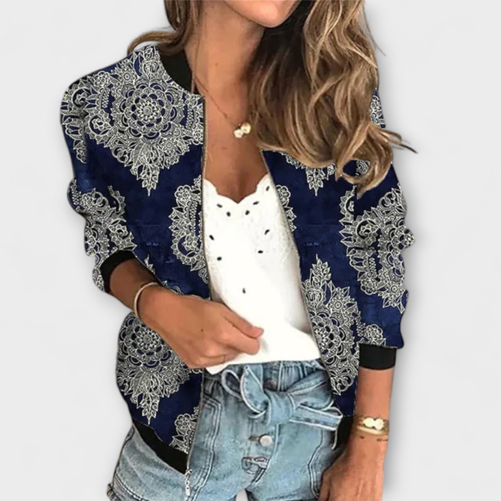 Aurora - Bedruckte Ritsjacke