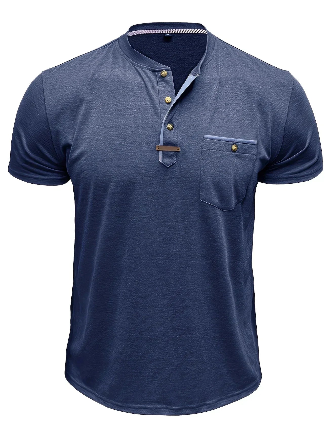 Weiches Basic T-Shirt mit Brusttasche für Herren