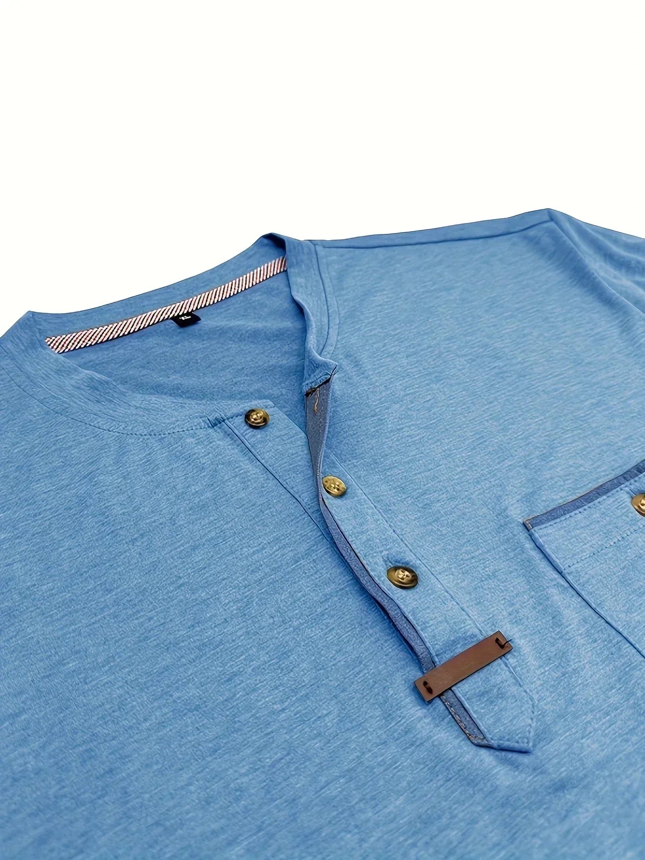 Weiches Basic T-Shirt mit Brusttasche für Herren