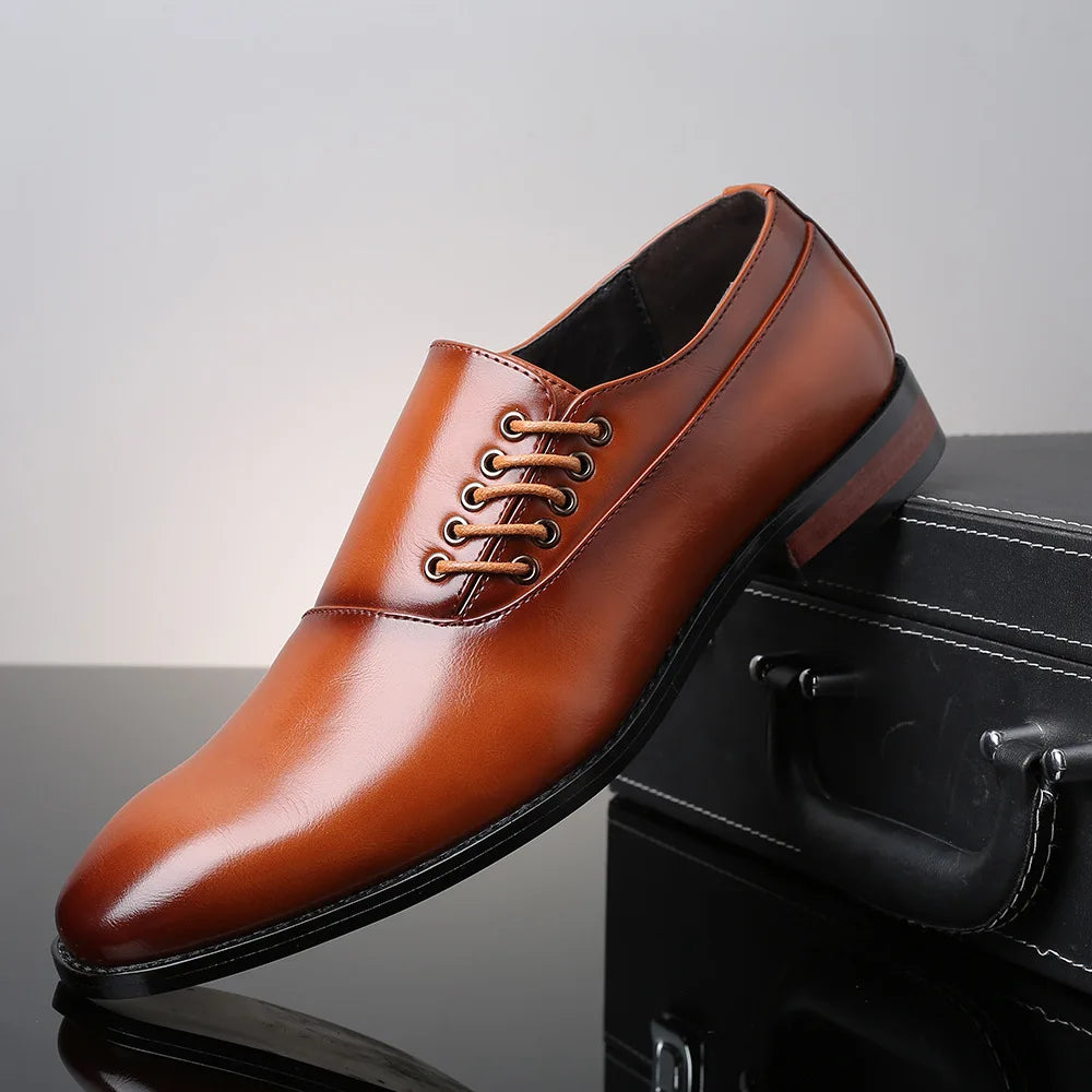 Bertolini Echtleder Oxford Schuhe