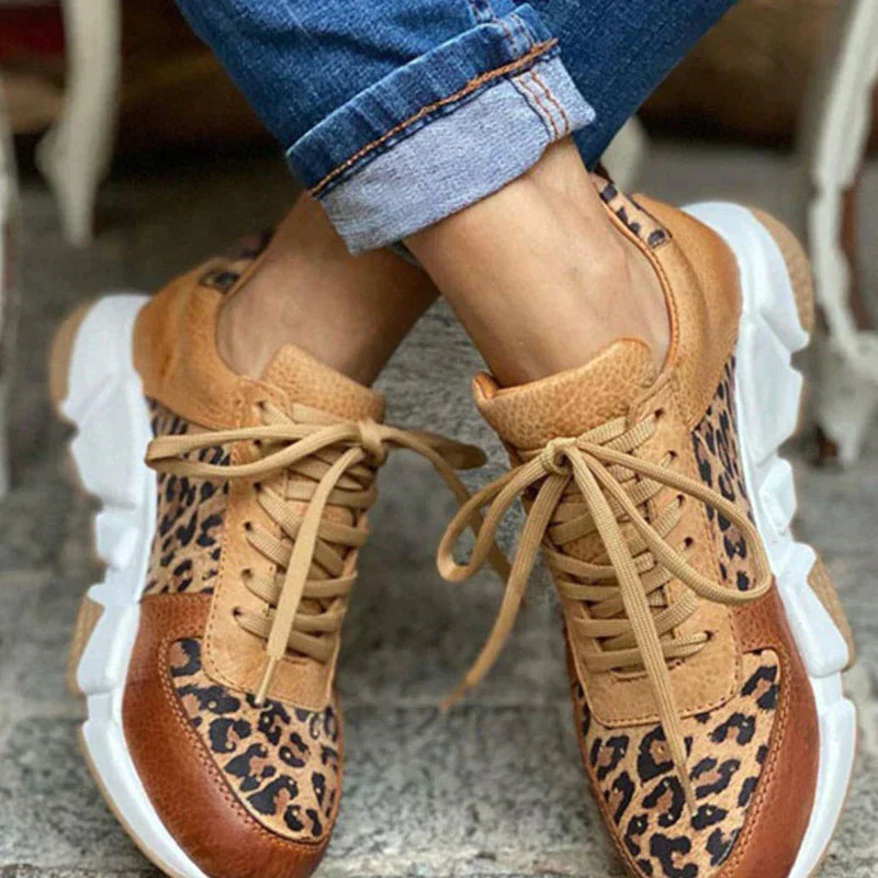 Crissa | Bequeme Leoparden-Sneaker