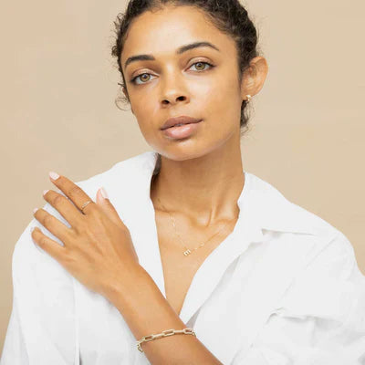 Halskette mit Initiale und Liebesbrief | Gold