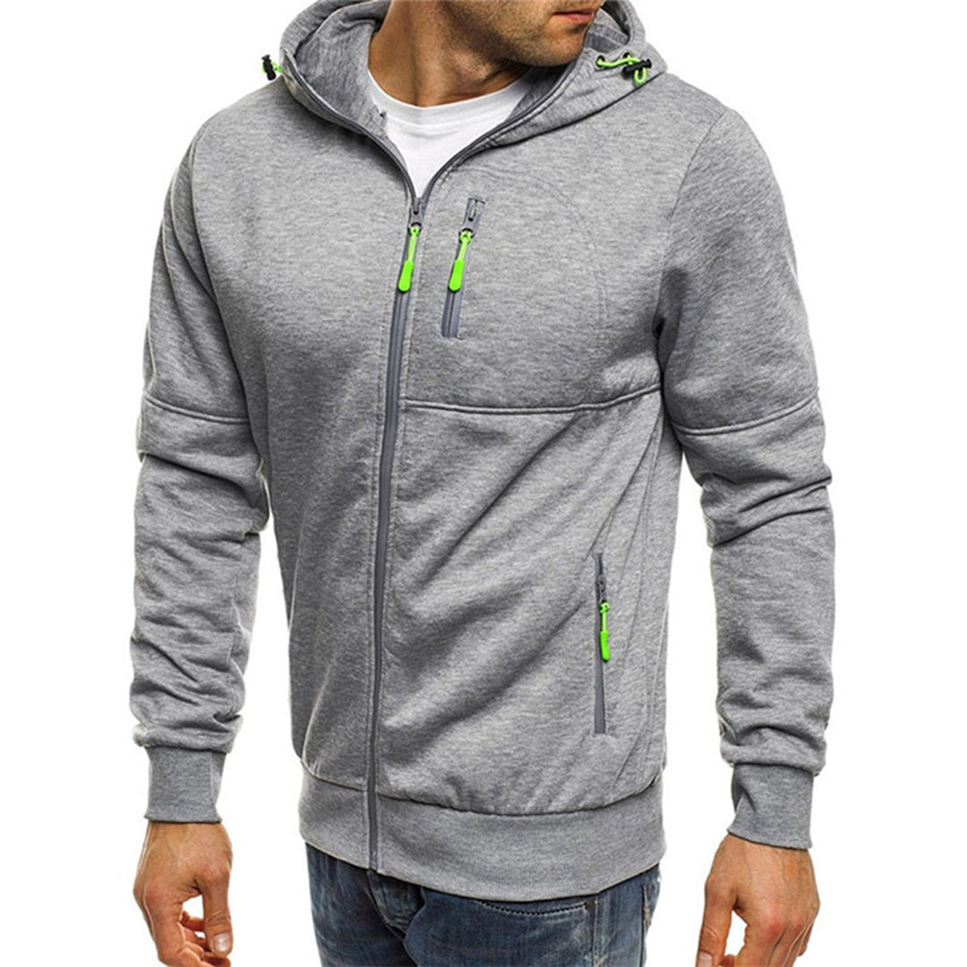 JACKS - Leichter Sommerpullover mit Reißverschluss und Kapuze für Männer