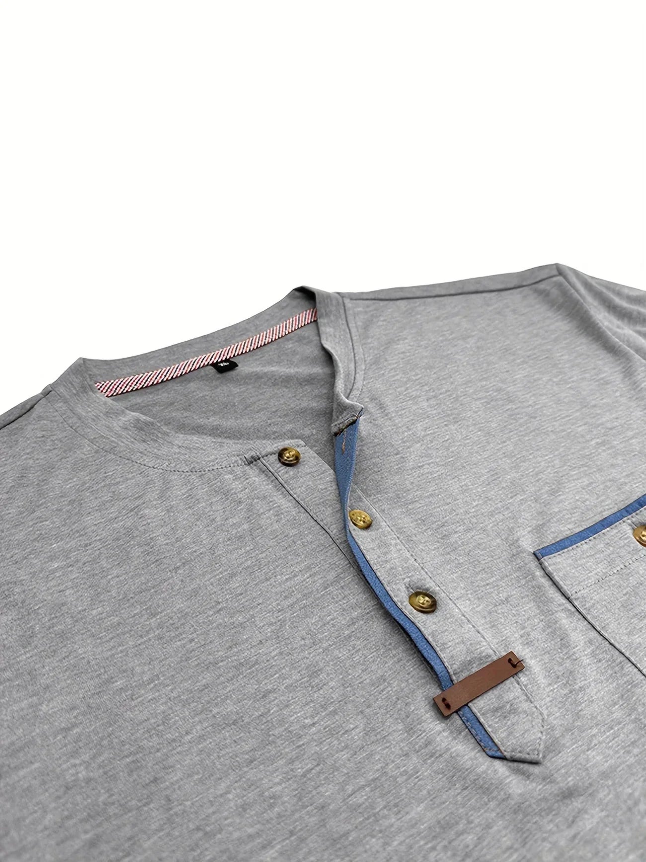 Weiches Basic T-Shirt mit Brusttasche für Herren