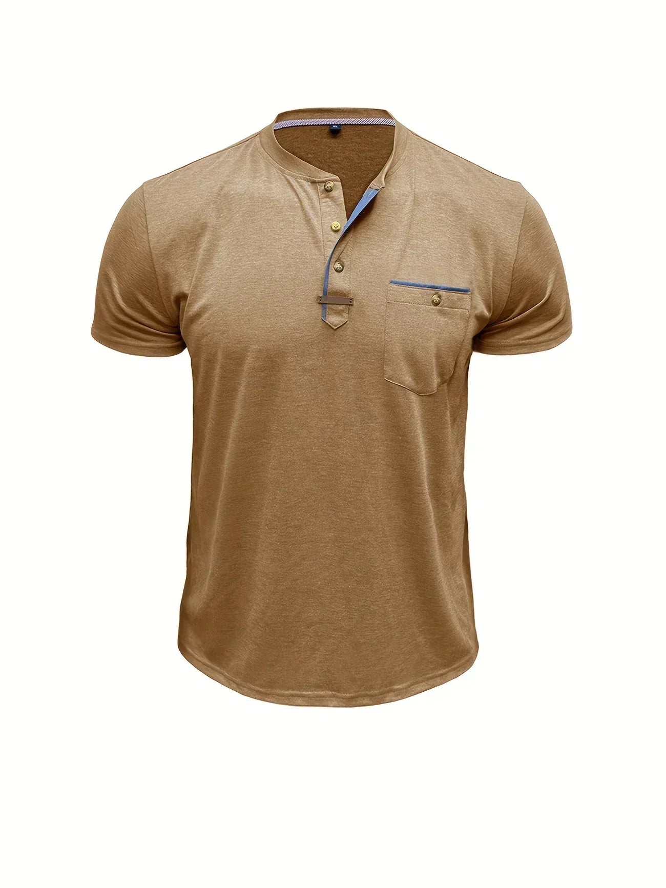 Weiches Basic T-Shirt mit Brusttasche für Herren