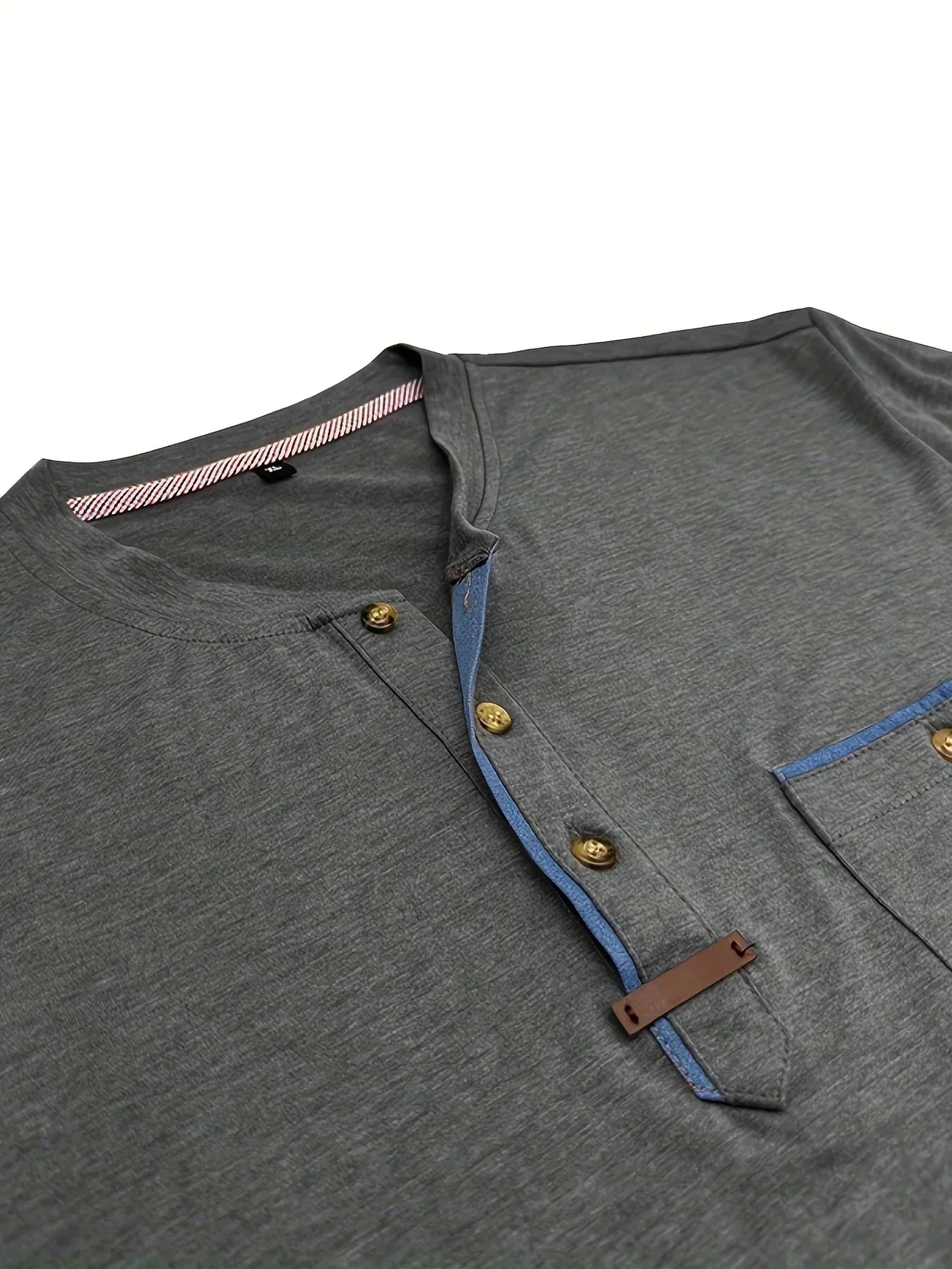 Weiches Basic T-Shirt mit Brusttasche für Herren