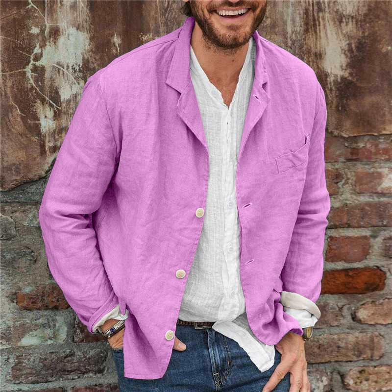 Lässige Jacke mit Reverskragen für Herren
