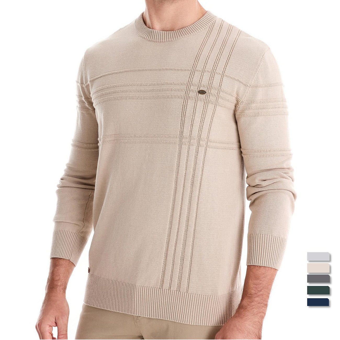 MIKA MÜNCHEN | ELEGANTER PULLOVER FÜR HERREN GESTRICKT