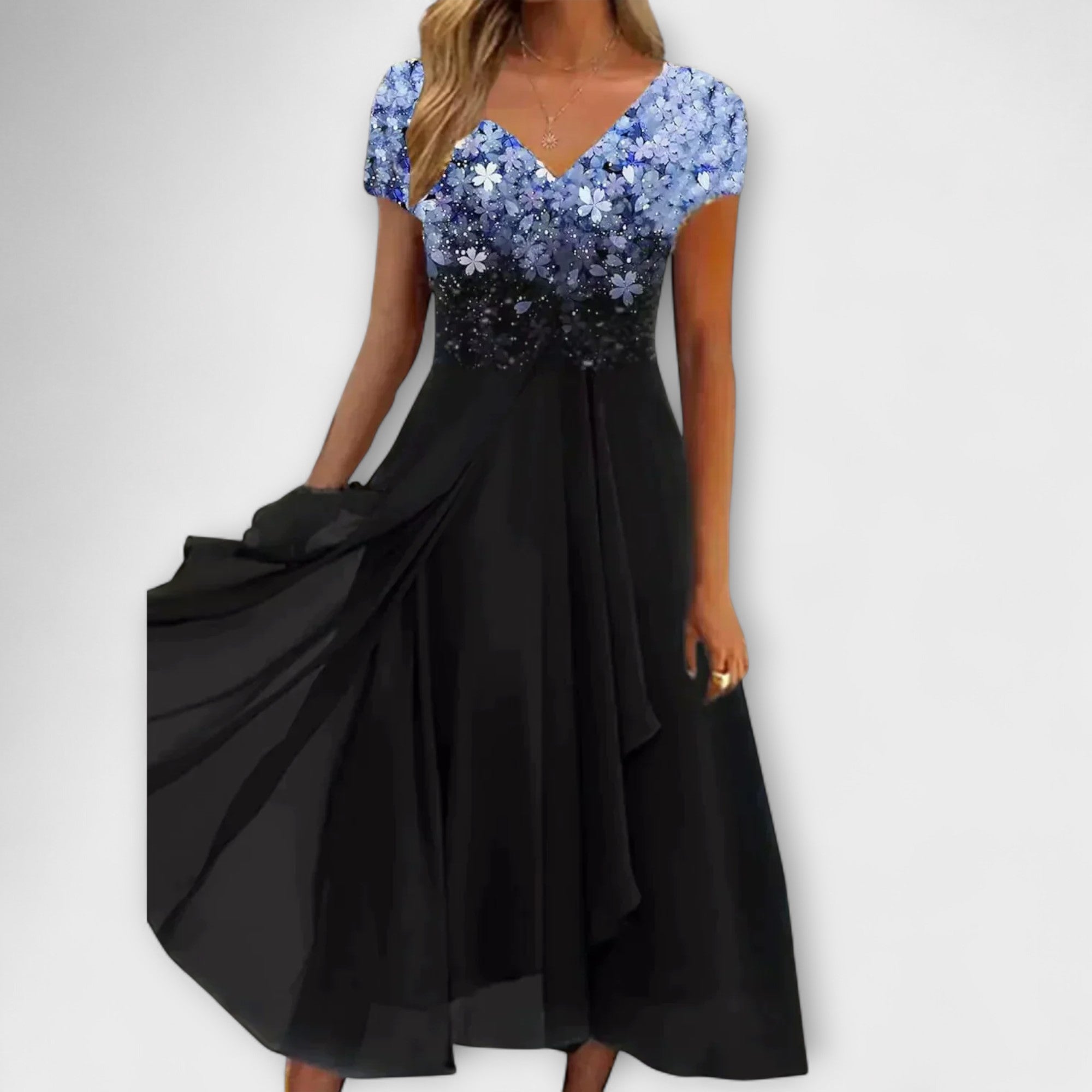 Aura - Damen Chiffon Partykleid