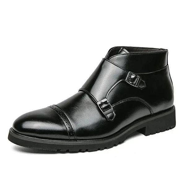 Darell | Doppelte Monk Strap Lederstiefel
