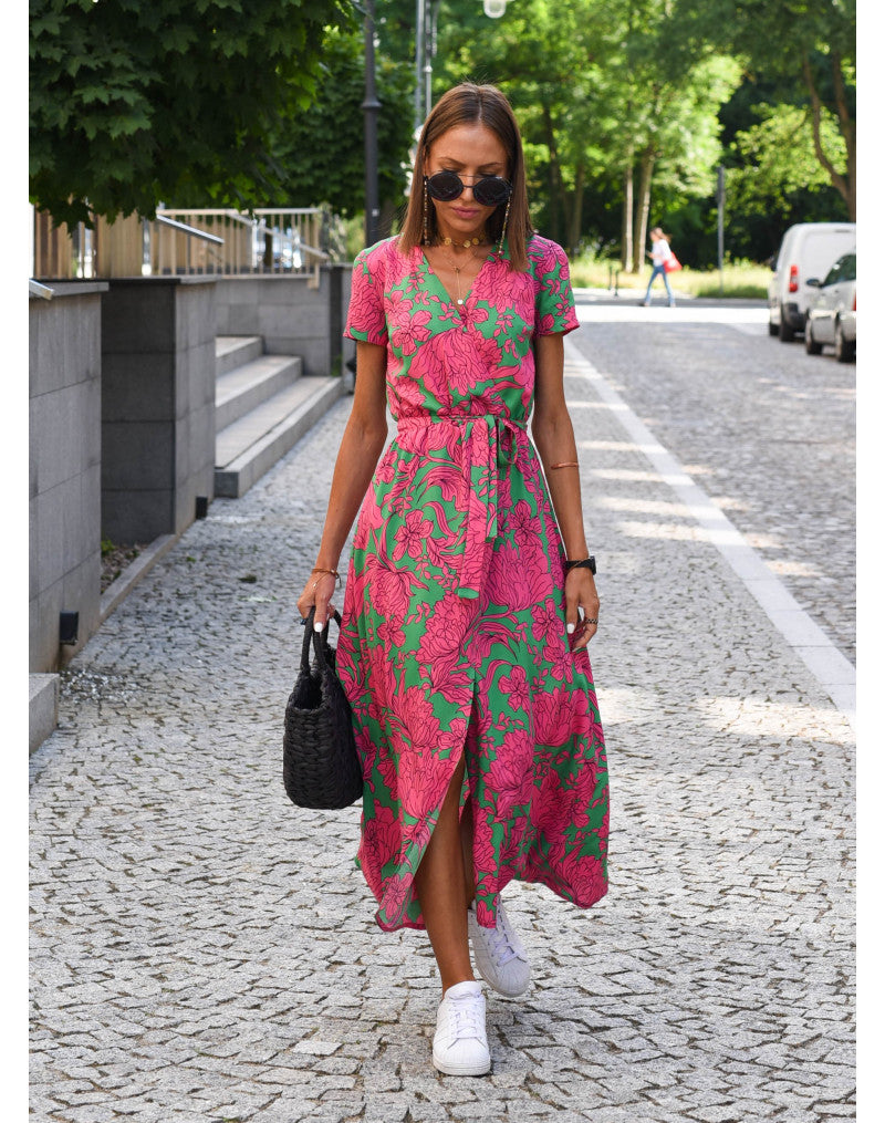 Nadine™ | Midi-Blumen Kleid