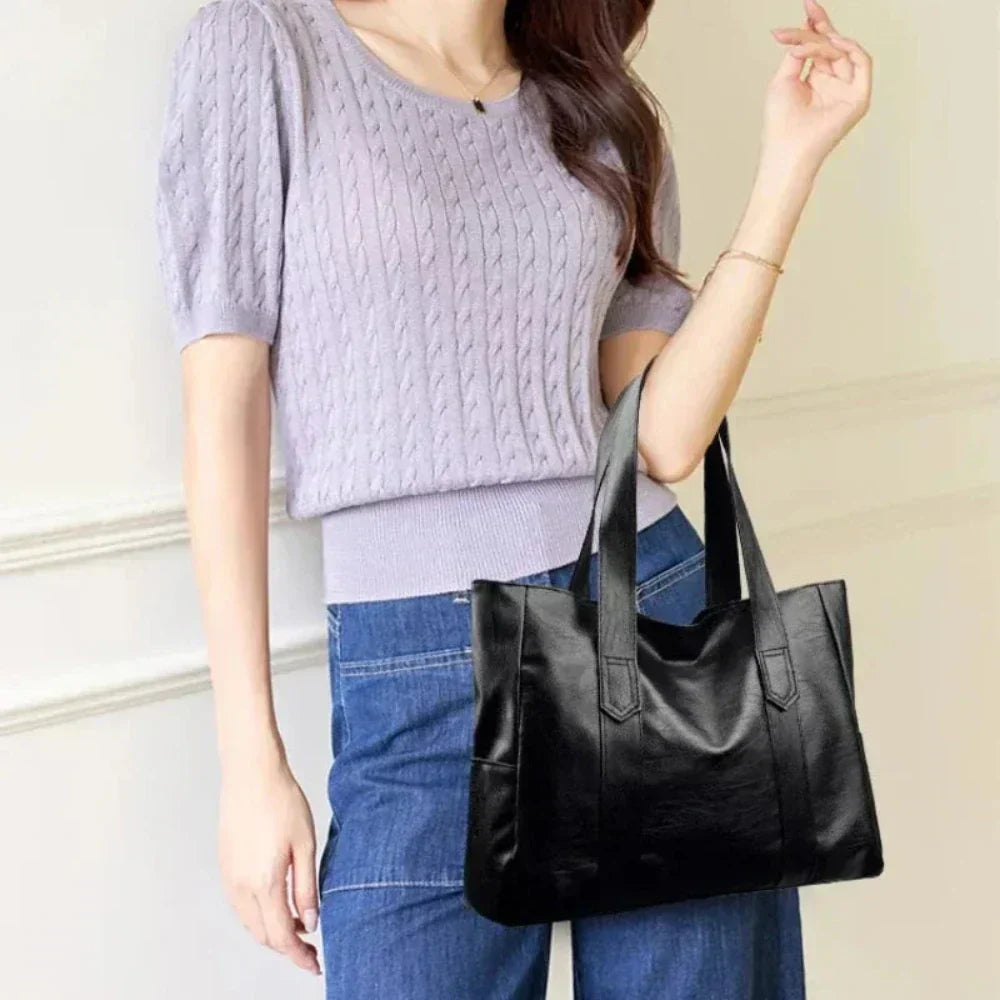 Nora | Luxuriöse, minimalistische Schultertasche