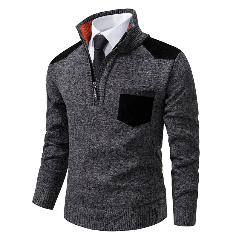 Clinton™ – Eleganter Halb-Zip Pullover