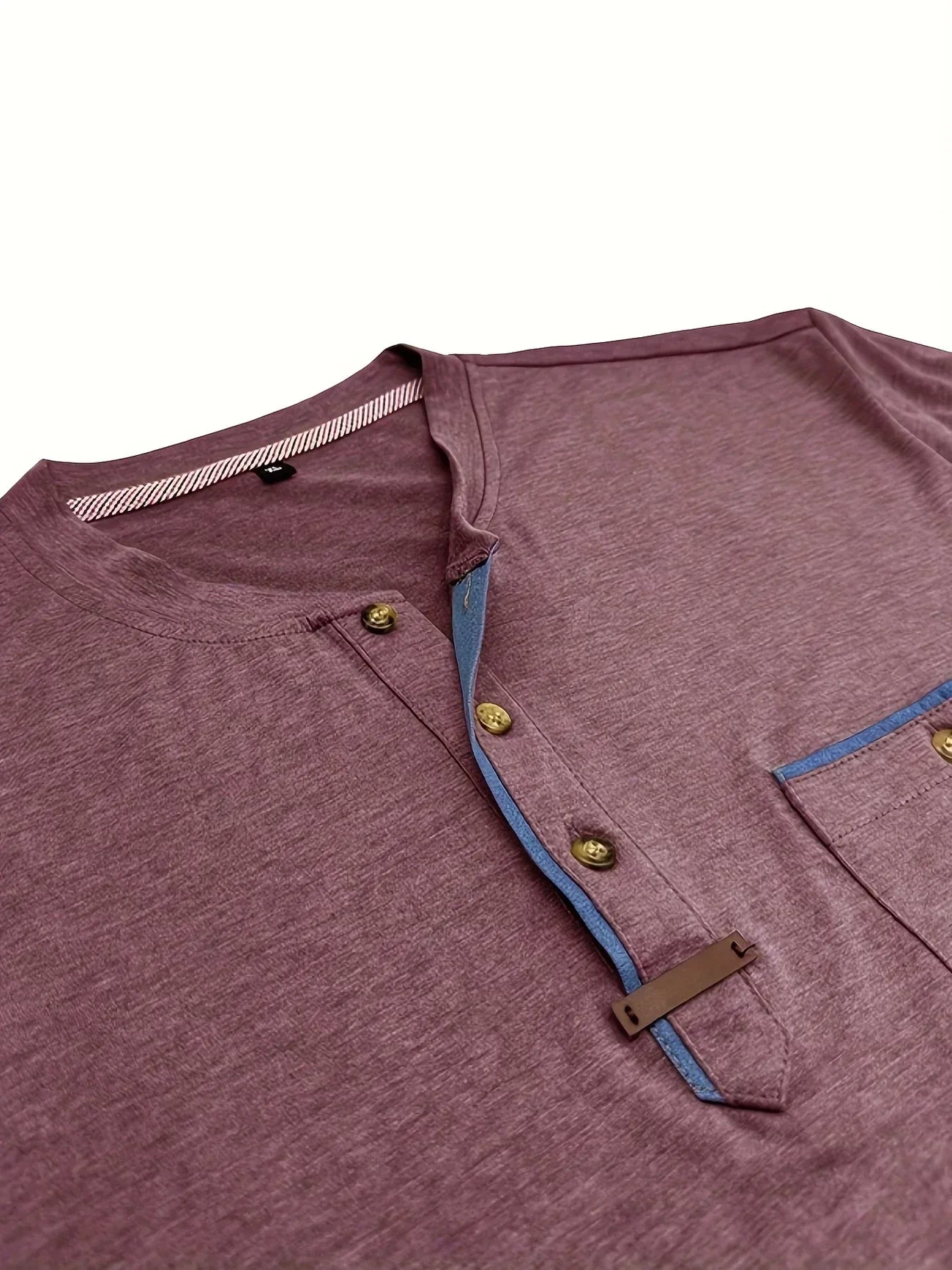 Weiches Basic T-Shirt mit Brusttasche für Herren