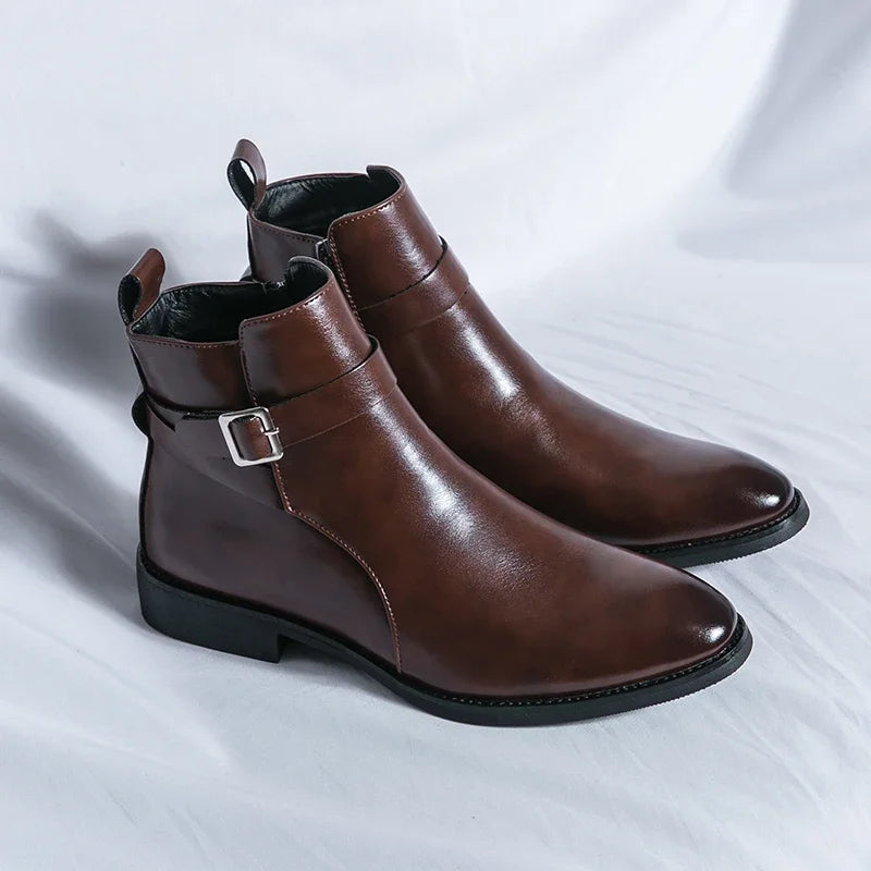 Sergio Echtleder Chelsea Boots