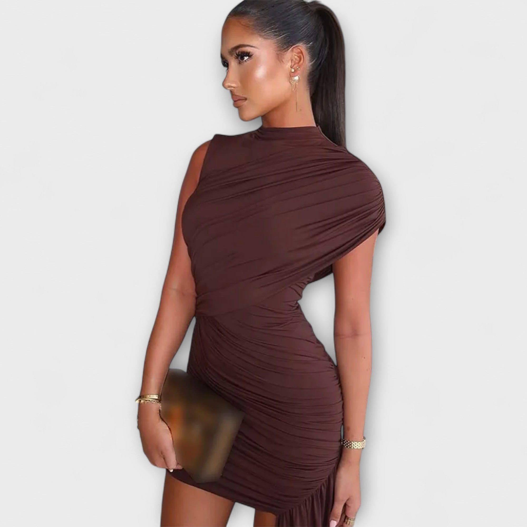 Aurora nges Kleid mit Rollkragen