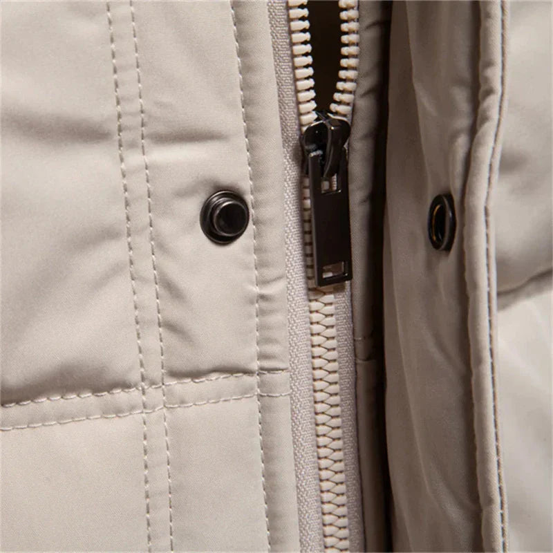 Geknöpfte Steppjacke für Herren