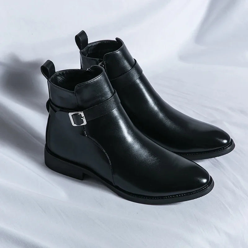 Sergio Echtleder Chelsea Boots