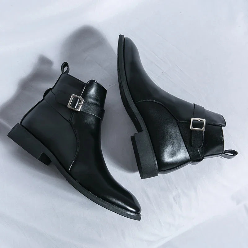 Sergio Echtleder Chelsea Boots