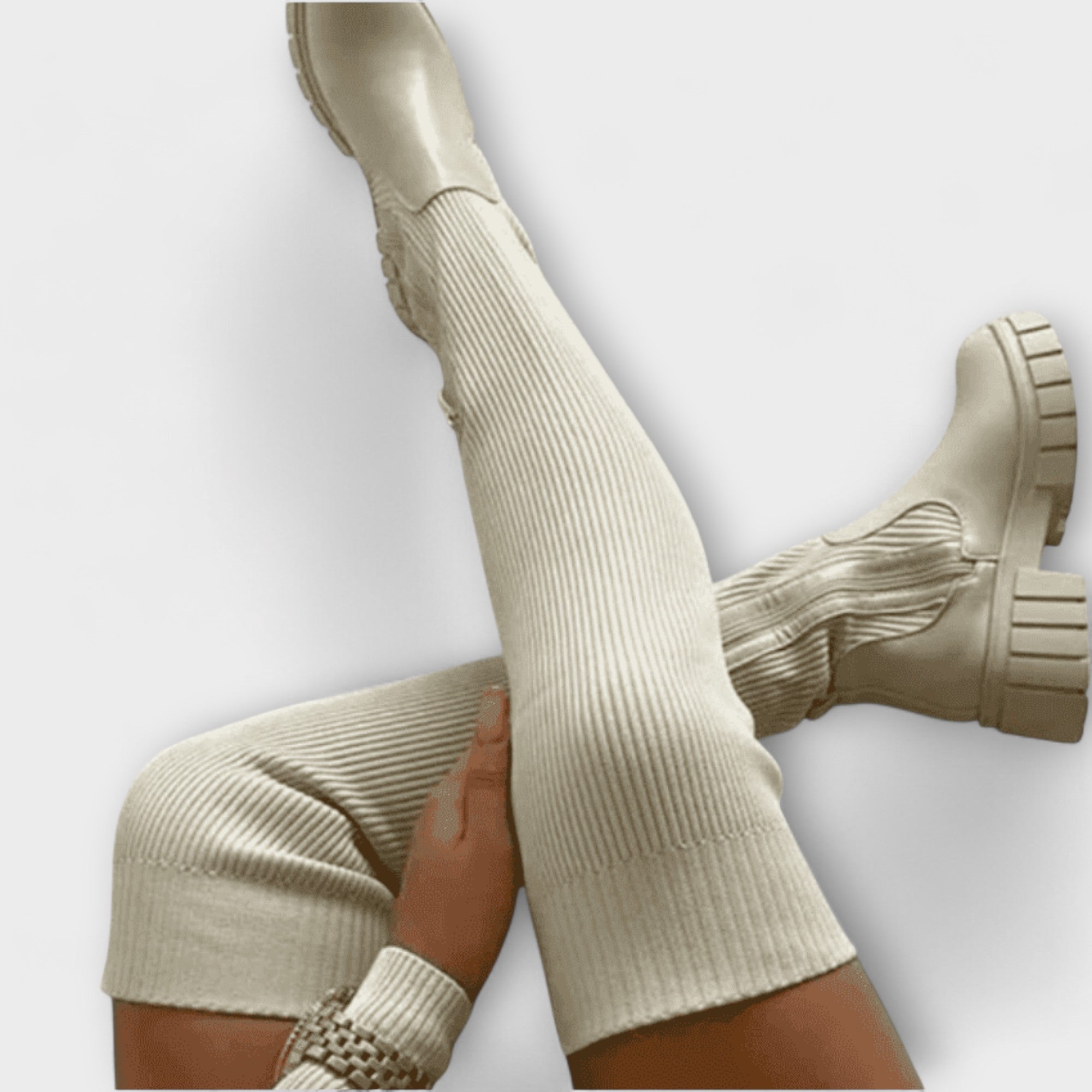 Lureva – Overknee-Stiefel mit Chunky-Sohle