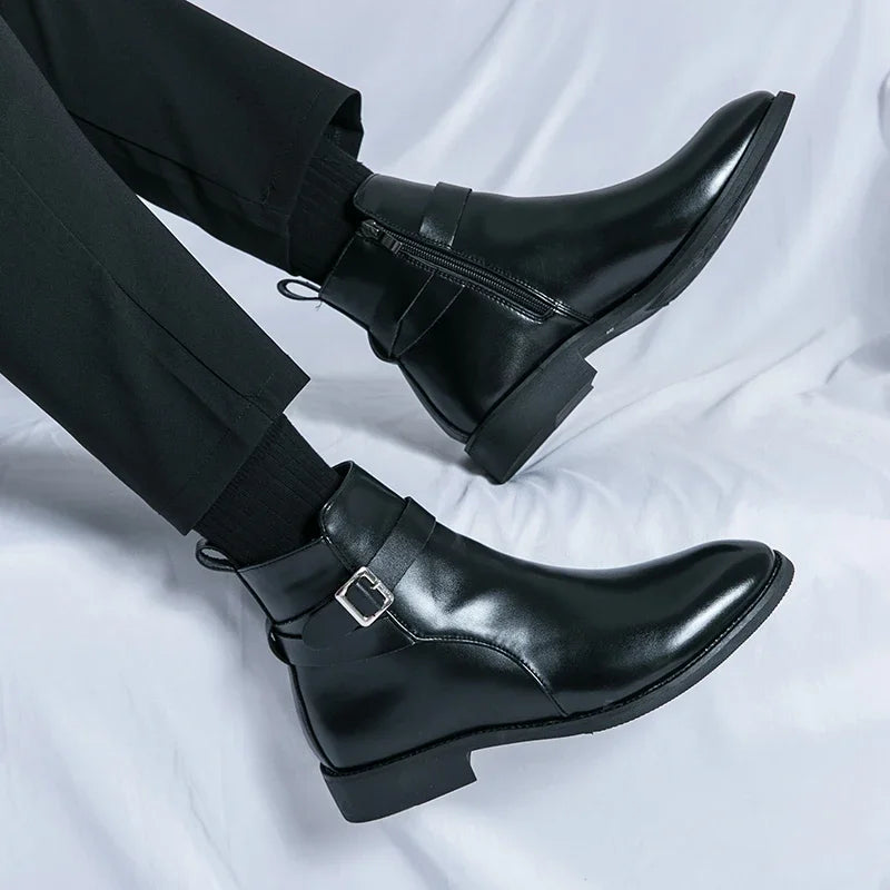 Sergio Echtleder Chelsea Boots