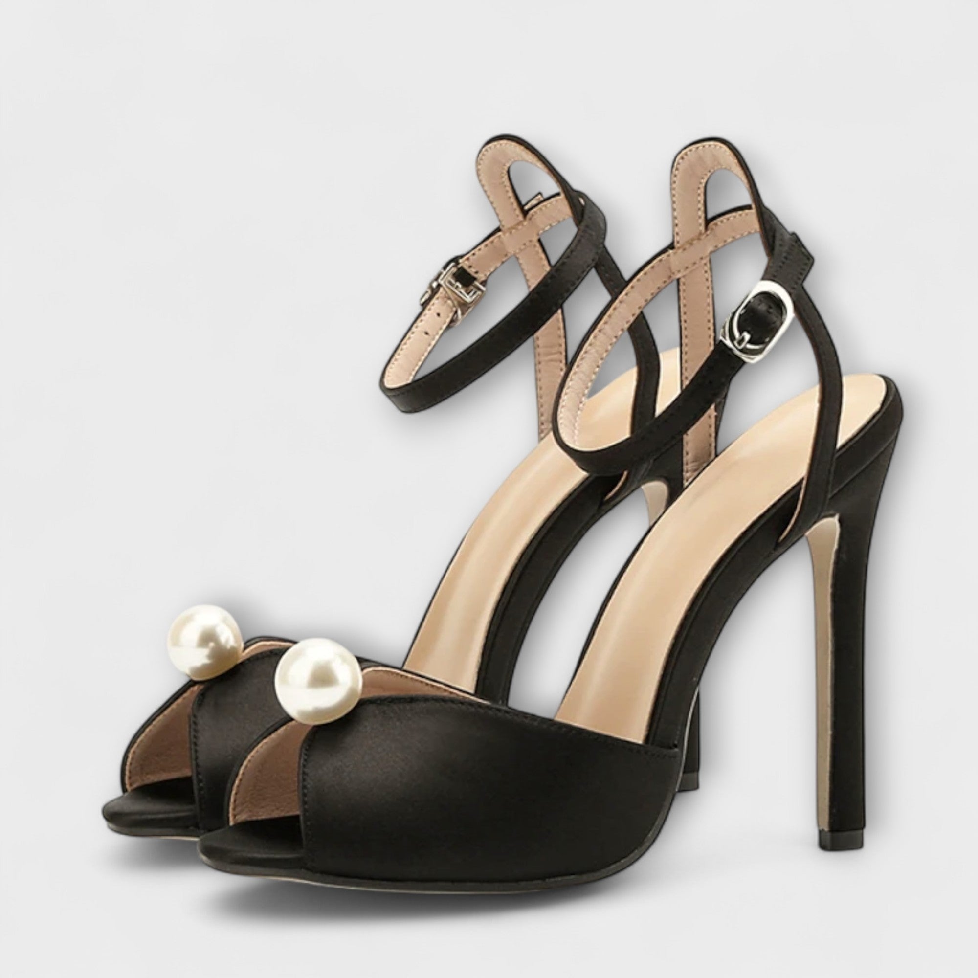 Aurora - Hochwertige Bequeme Seiden Peep Toe
