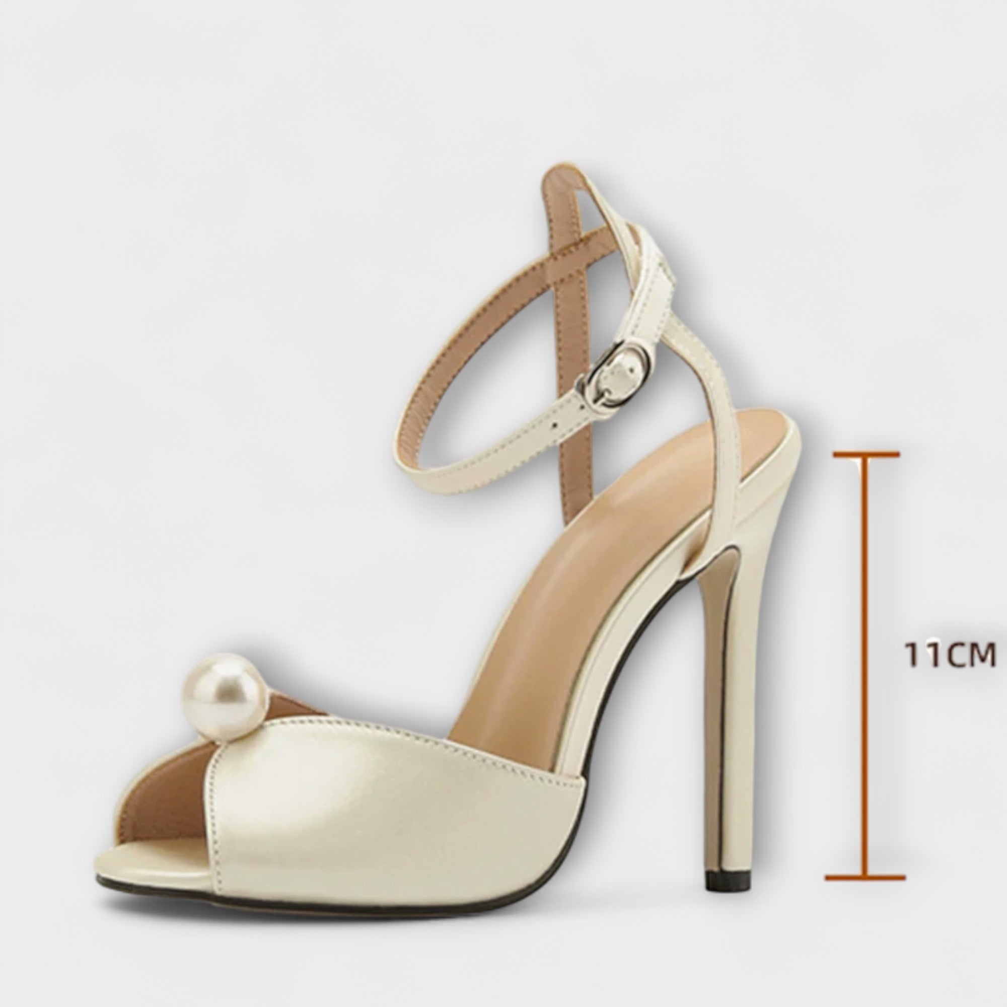 Aurora - Hochwertige Bequeme Seiden Peep Toe