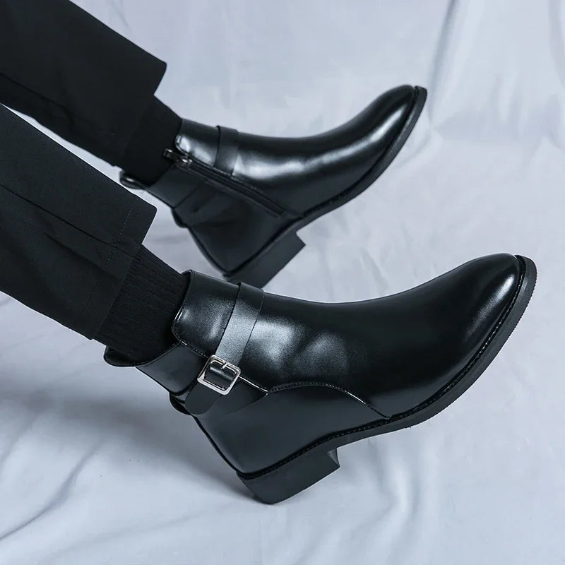 Sergio Echtleder Chelsea Boots