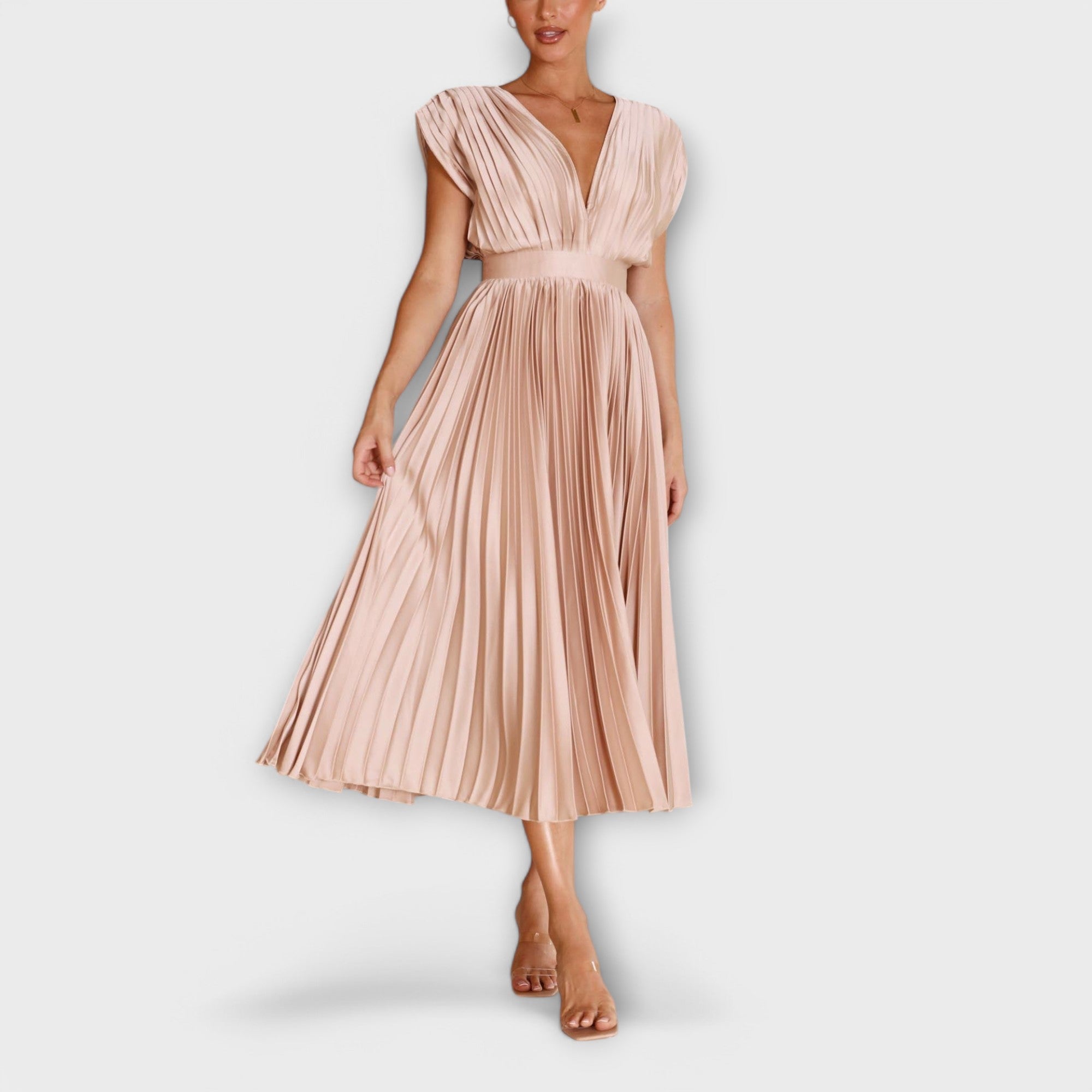 Aurora - Stilvolles Faltenkleid
