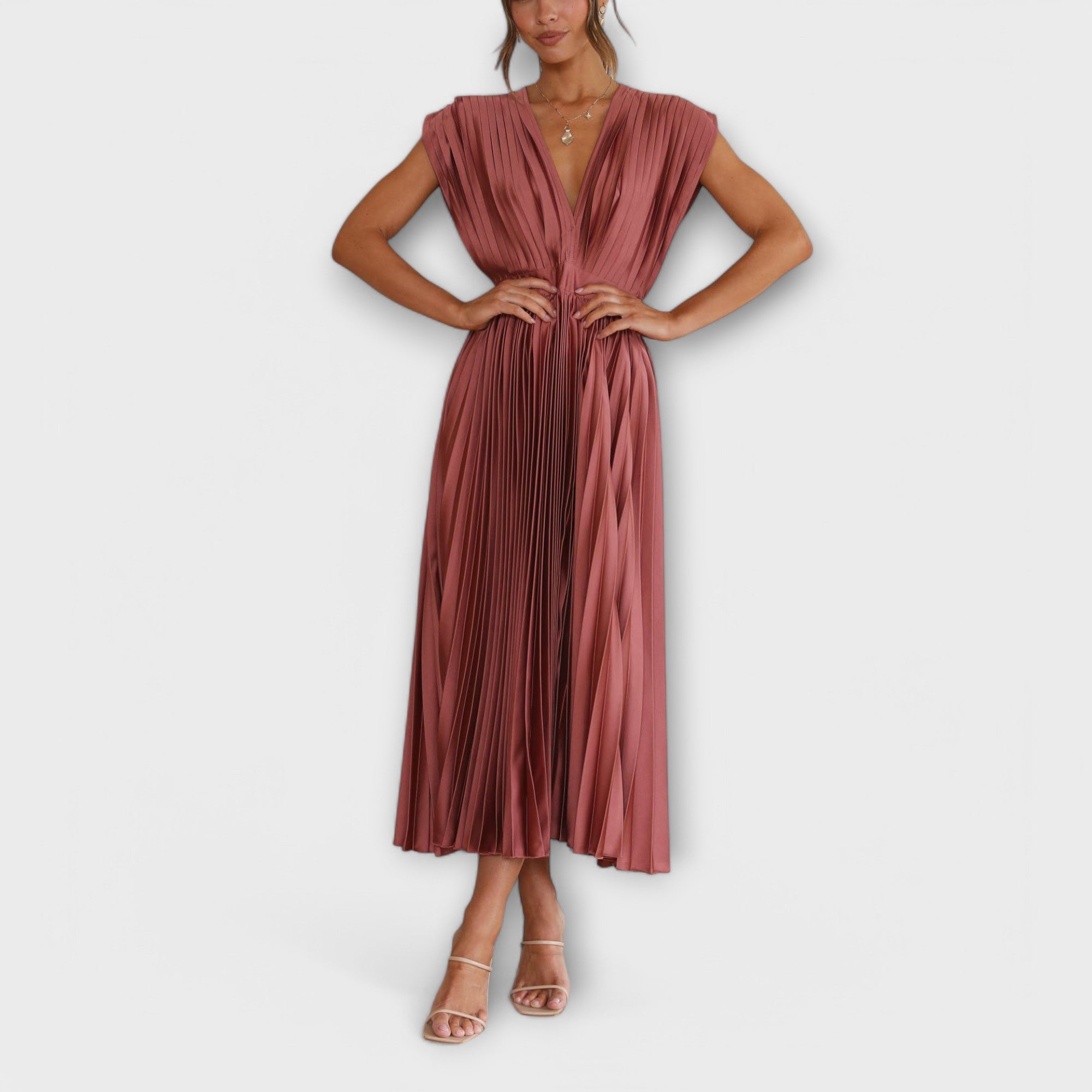 Aurora - Stilvolles Faltenkleid