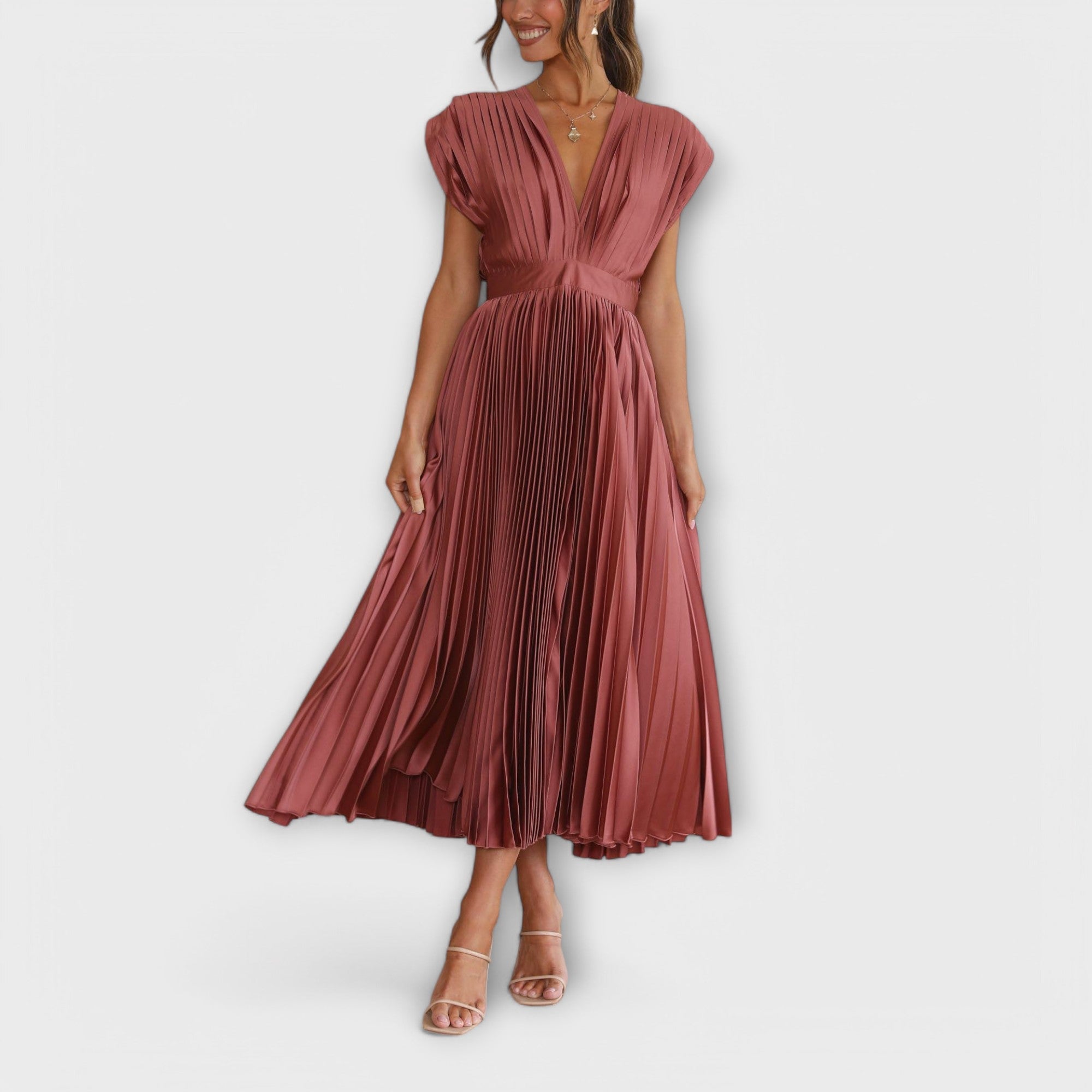 Aurora - Stilvolles Faltenkleid