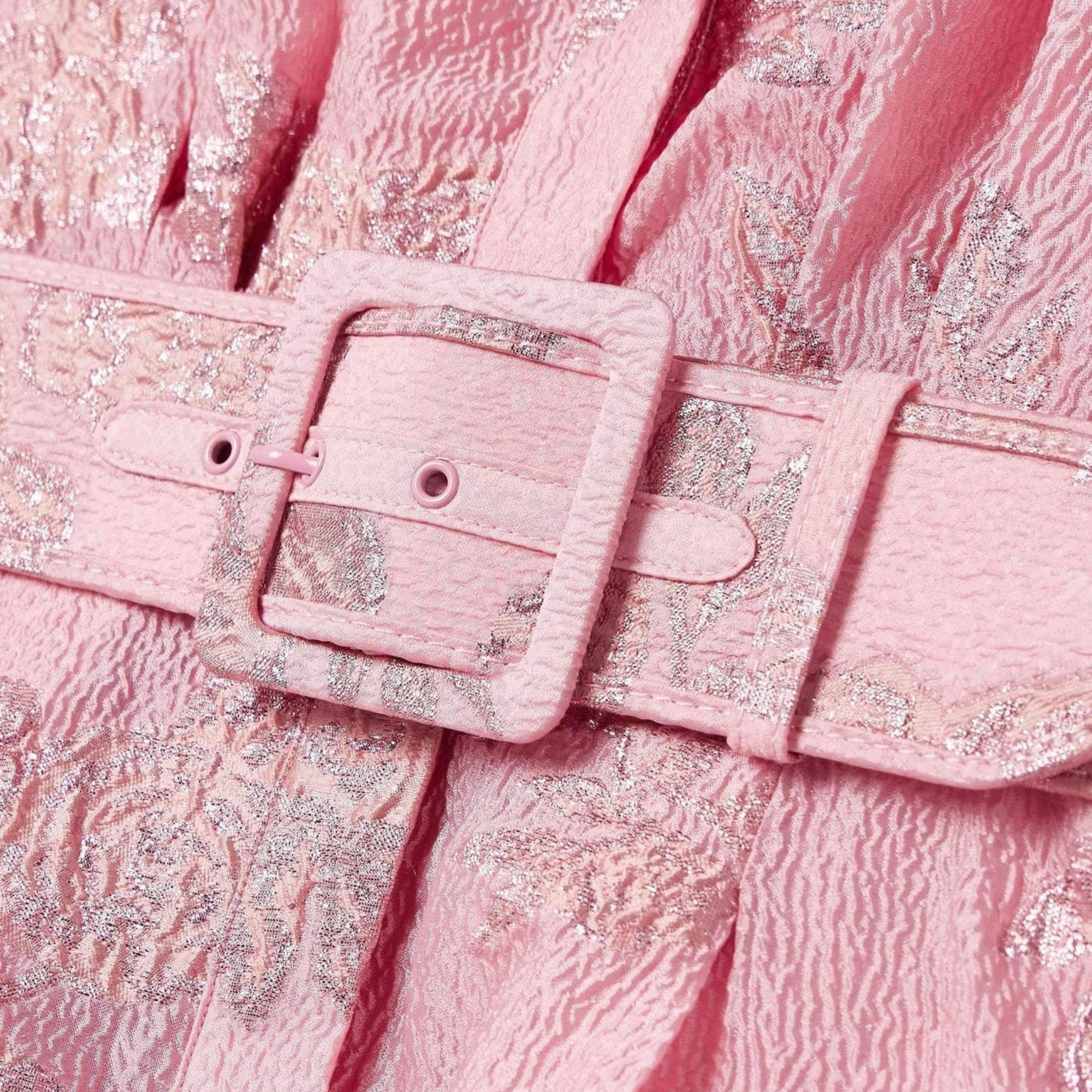 Beatrice™ | Rosa Kleid mit Puffärmeln