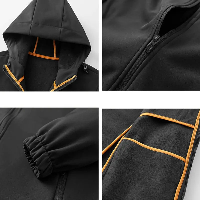 Herren Bomberjacke mit Kapuze Elegant