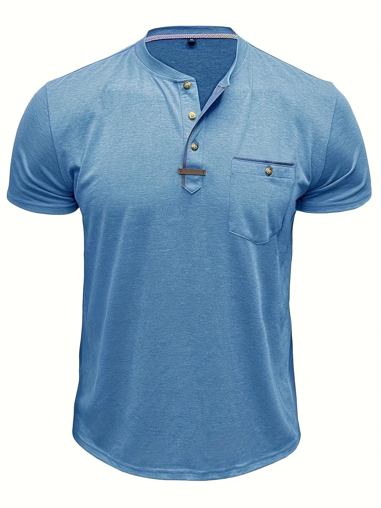 Weiches Basic T-Shirt mit Brusttasche für Herren