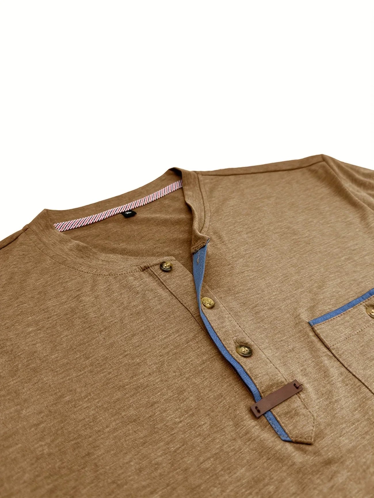 Weiches Basic T-Shirt mit Brusttasche für Herren